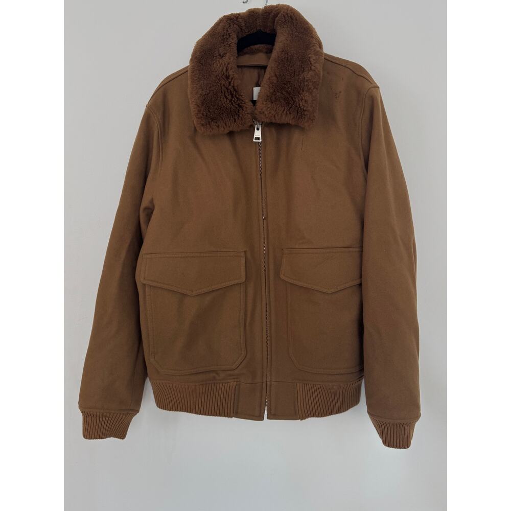 Sandro Shearling Aviator Jacket - image 1